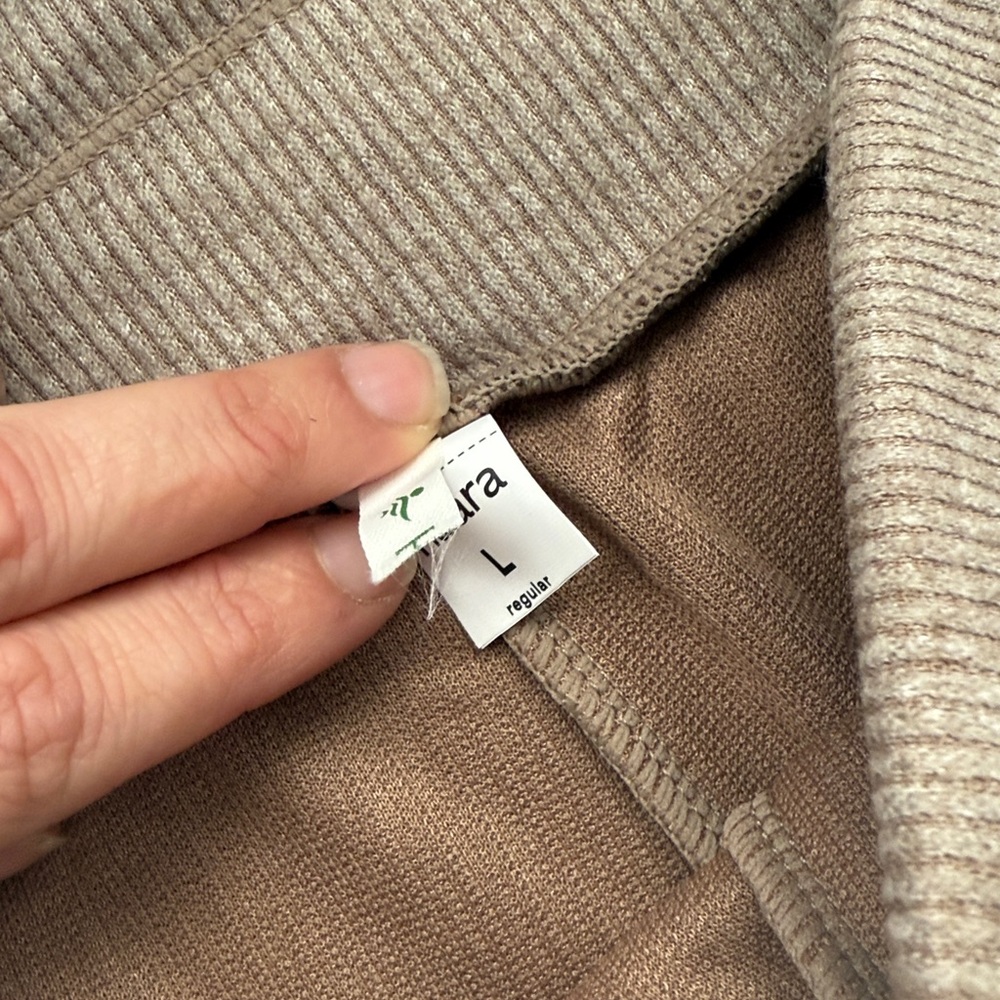 Ribbed Knit High Waisted Tummy Control Drawstring Casual Wide Leg Pants Pockets - Picture 6 of 9